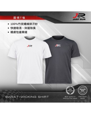 黑白圓領T恤